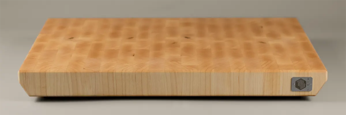 Tabla de cortar de madera de arce a testa